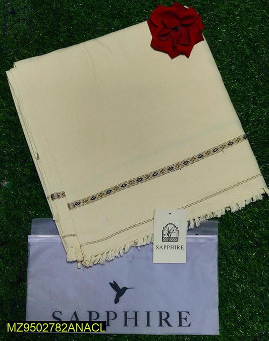 1 Pc Men's Woolen Plain Shawl