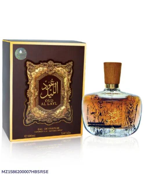 Long Lasting Oud Perfume 100 Ml- Captivating Fragrance for Men, Oul Al Layl
