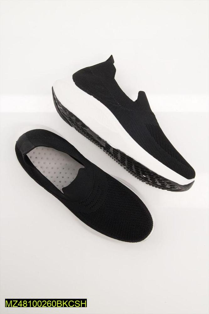 Slip On Jogging Lightweight Shoes-(8502)-Sketcher, Black