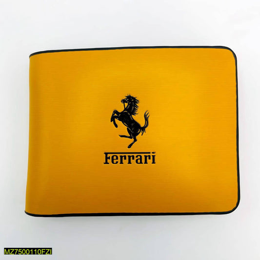 Men's Leather Plain Bifold Wallet