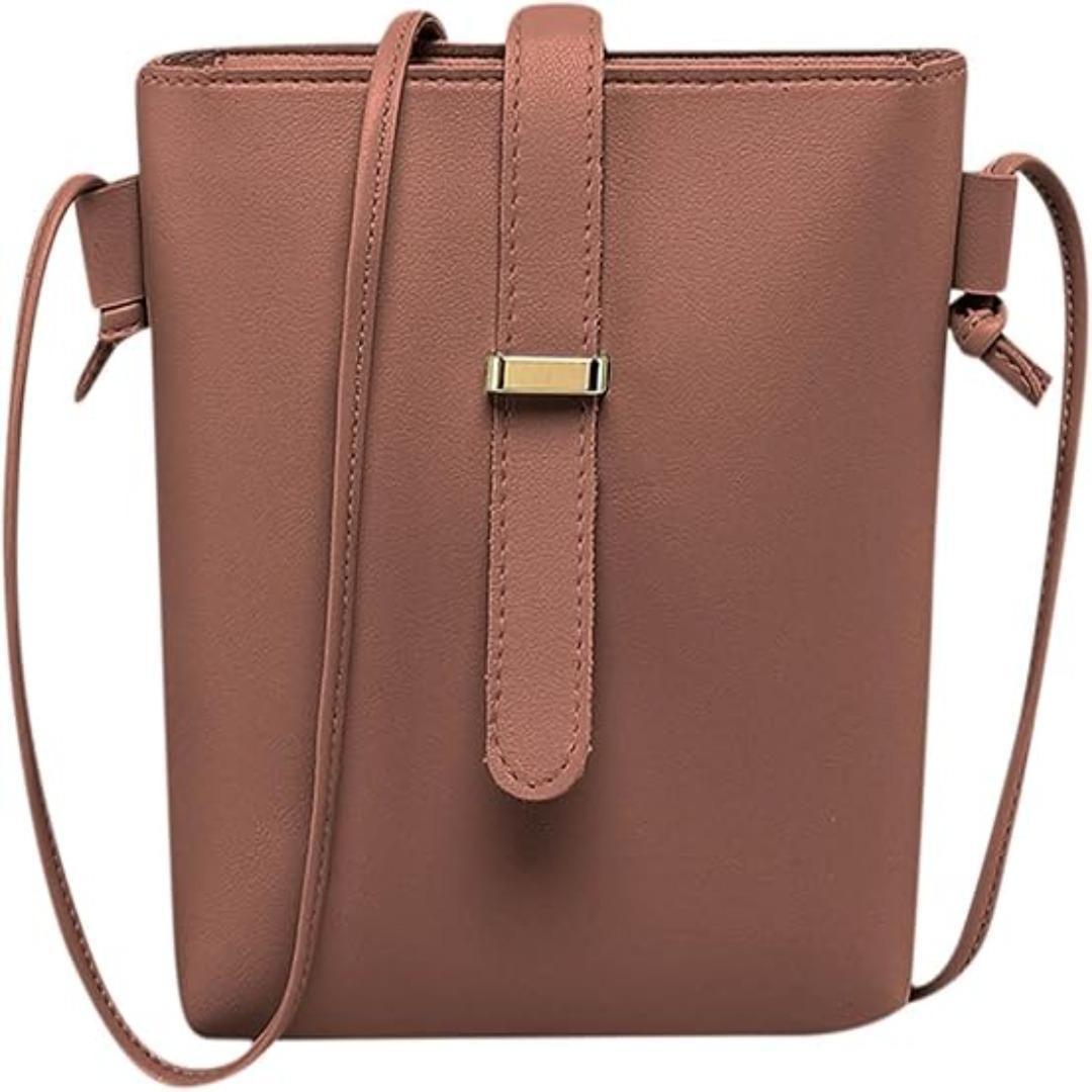 Mini Brown Crossbody Bag for Girls - 1 Pc