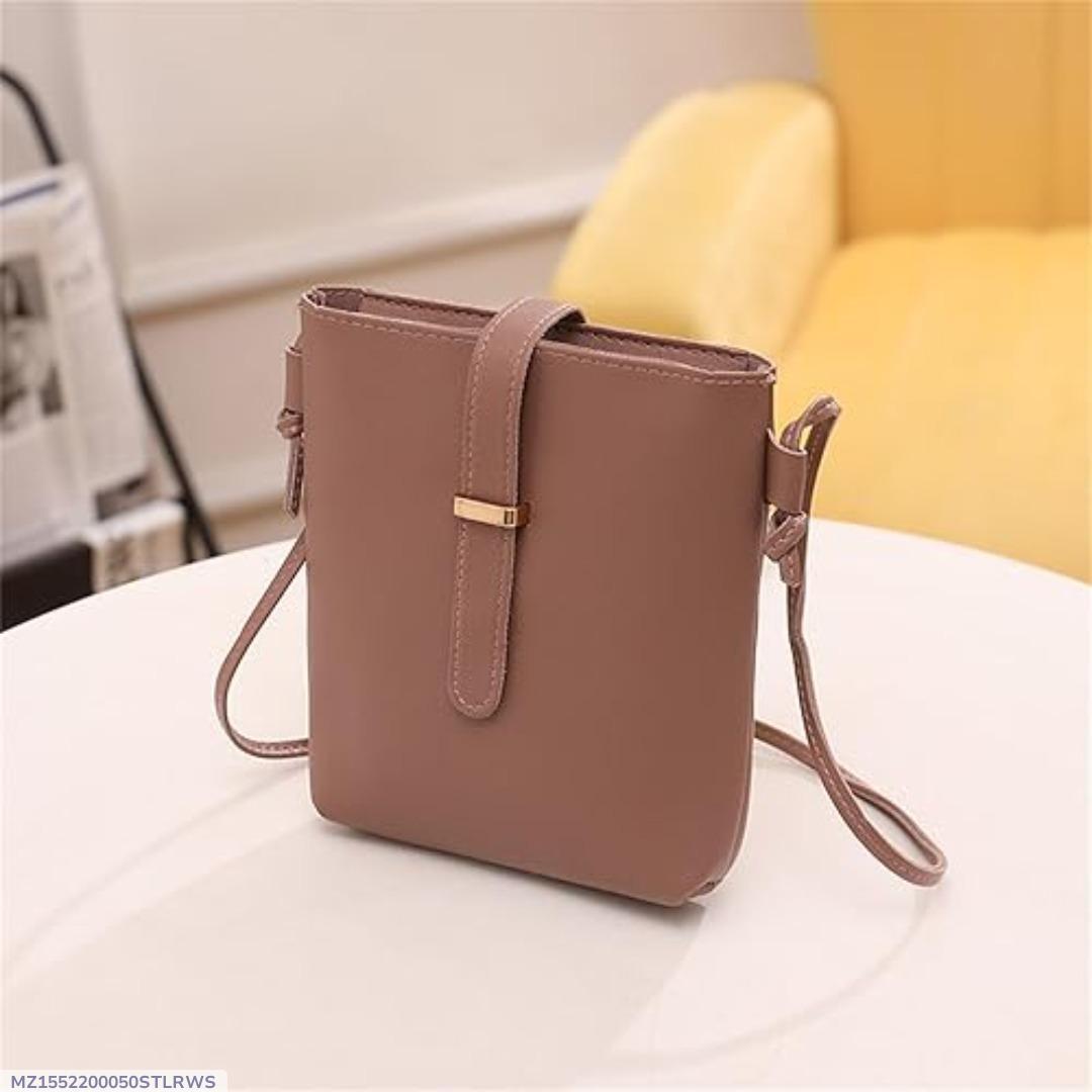 Mini Brown Crossbody Bag for Girls - 1 Pc