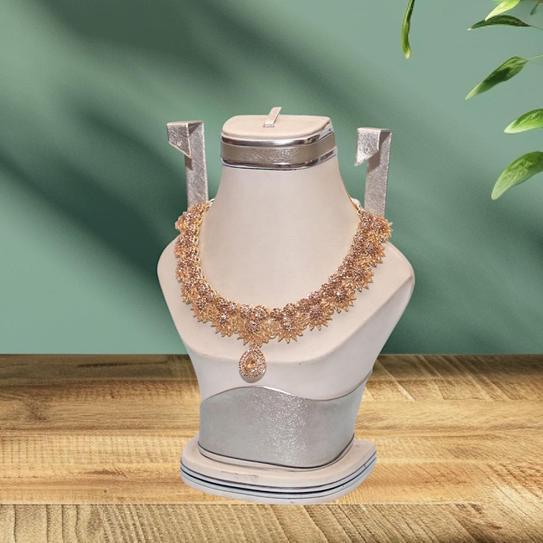 Bridal Gold Plated Crystal Bridal Set