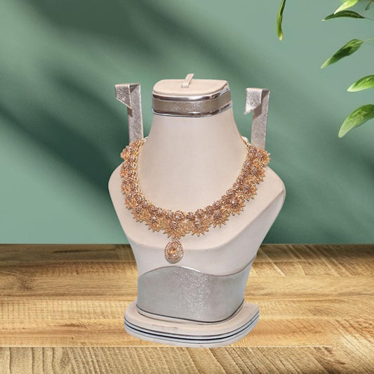 Bridal Gold Plated Crystal Bridal Set