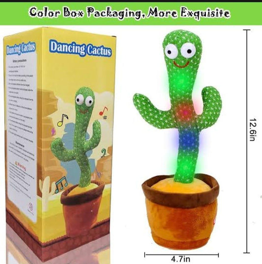 Electric Drive Dancing Cactus Plush Toy for Boys and Girls