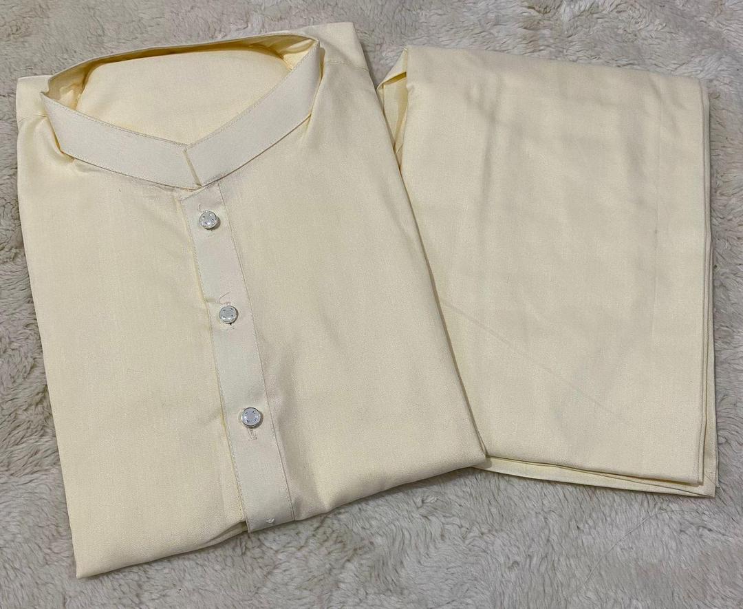 Men's Wash And Wear Plain Suit - 1 Pc Masterpiece