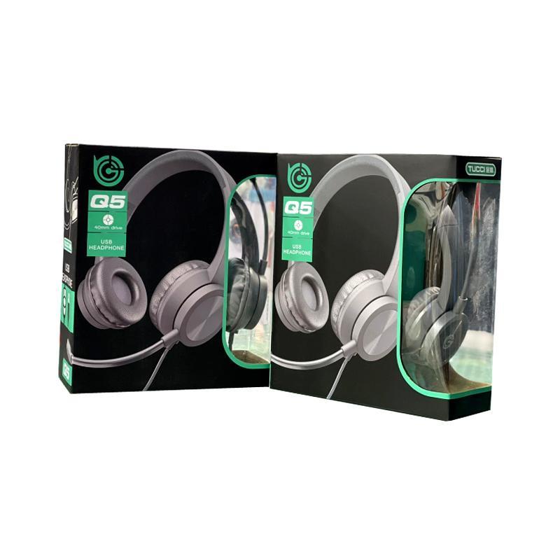Q5 USB Wired Headphone with Microphone
