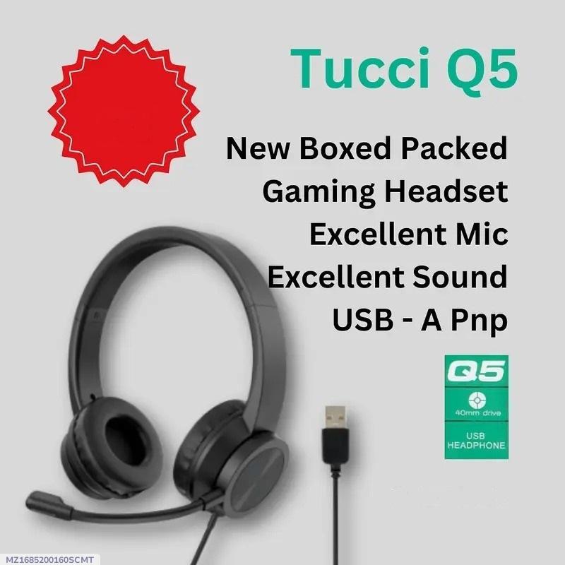Q5 USB Wired Headphone with Microphone