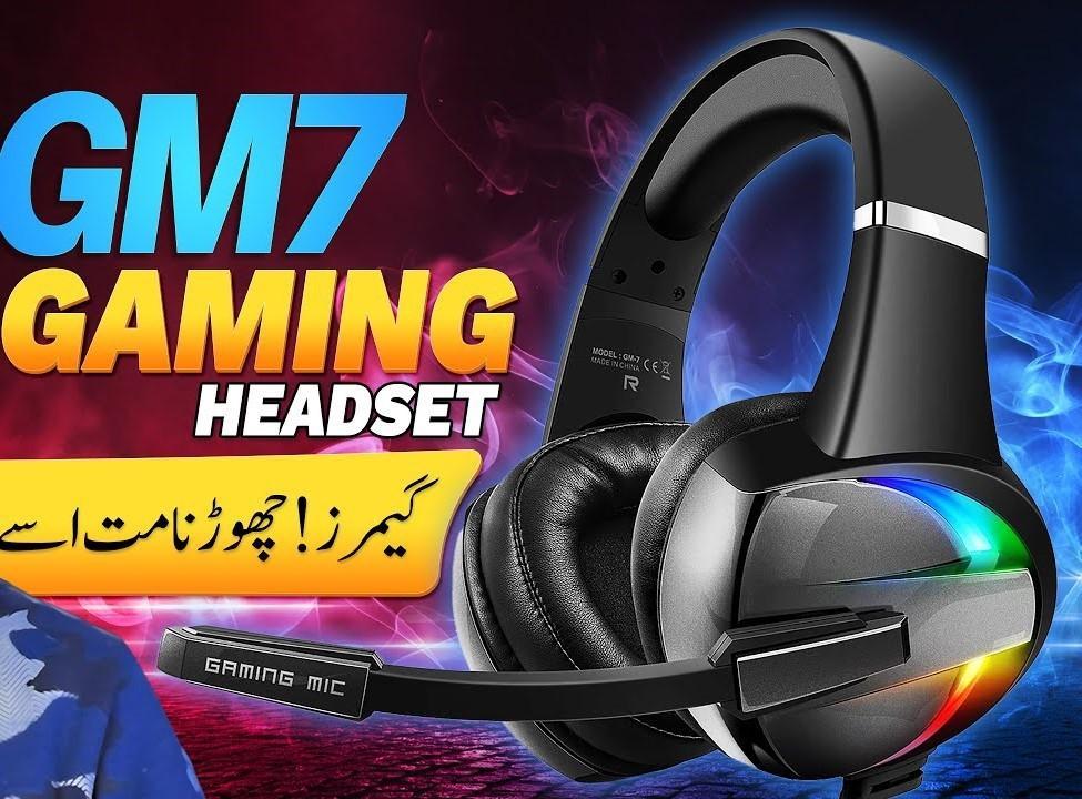 BEEXCELLENT GM-7 RGB Gaming Headset – 7.1 Surround Sound | Noise-Cancelling Mic | LED Lights