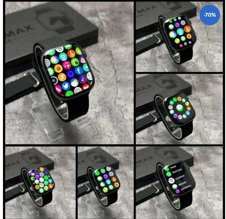 WSS S9 Max Smartwatch – Premium Design with Dual Straps