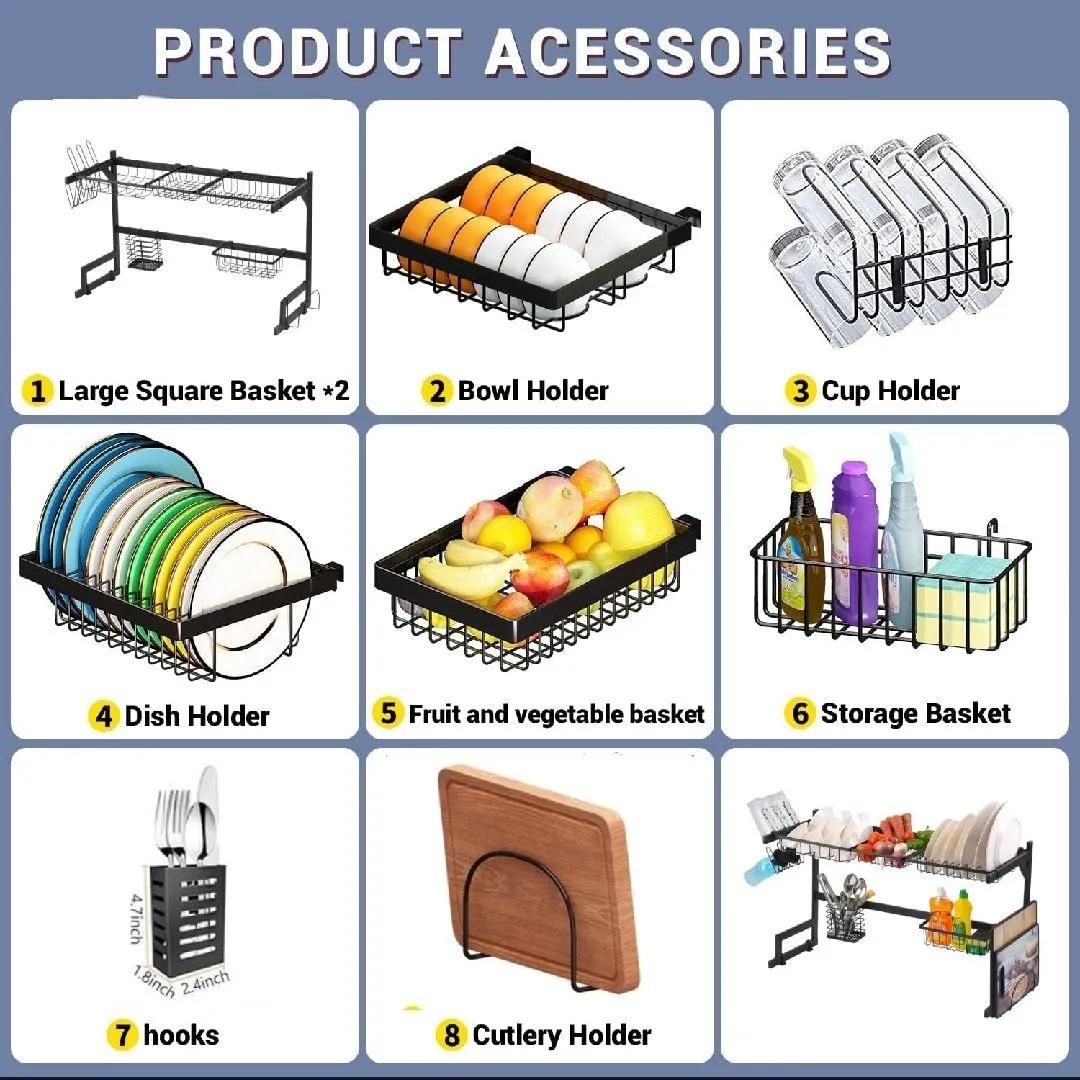 Durable Plates & Dish Holder - Perfecct For Organized Dining