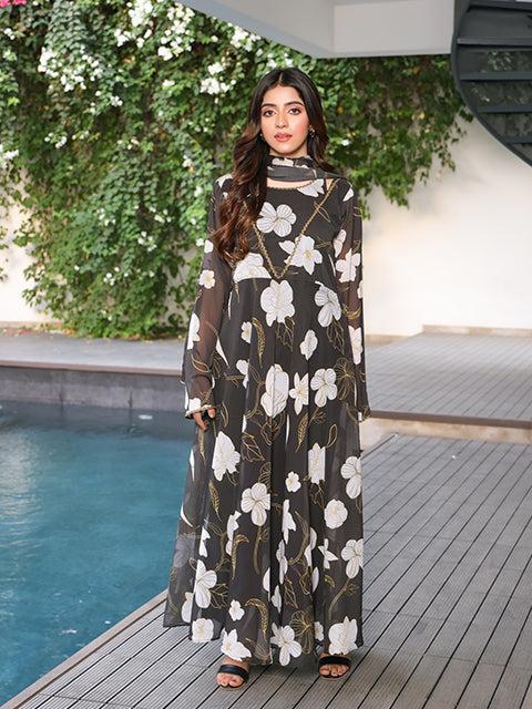 Nazmina - Romantic Maxi Dress (FRT-87), AR-000581