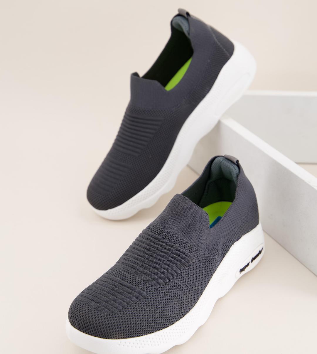 Men's EVA Walking Skechers Dark Grey - 614