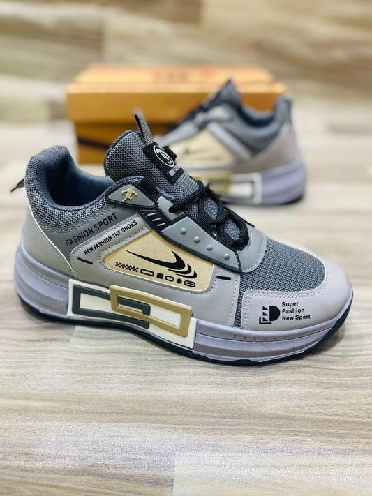 Men's Grey Formal Joggers - 1 Pcs Stylish Fabric Athletic Wear