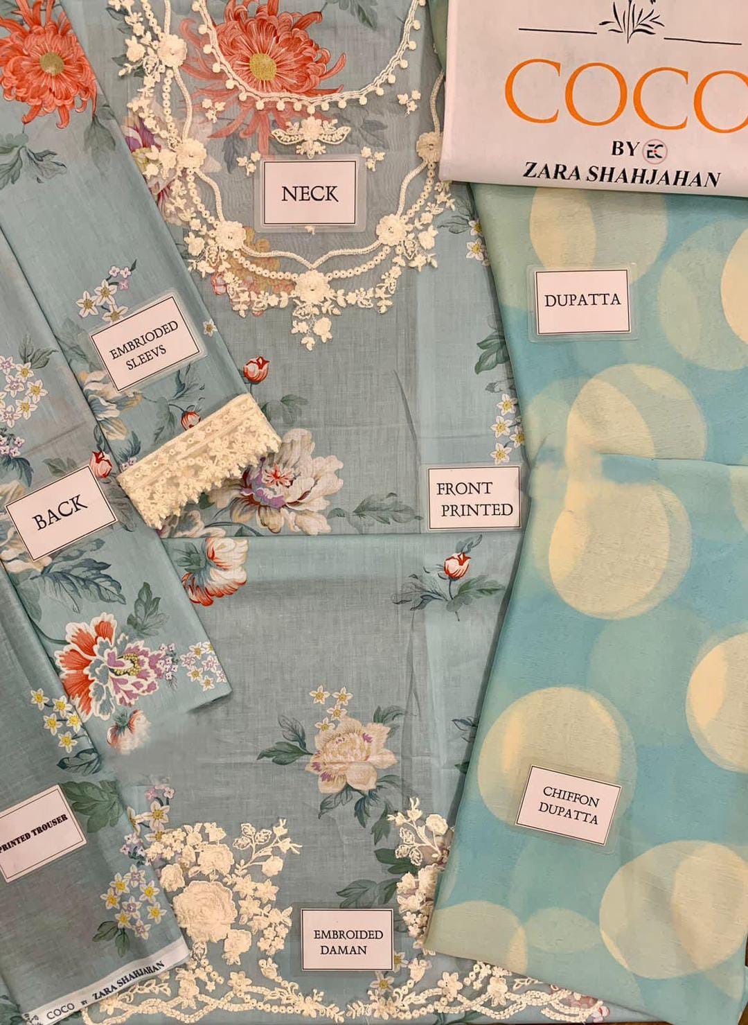 3 Pcs Women's Unstitched Printed Suit